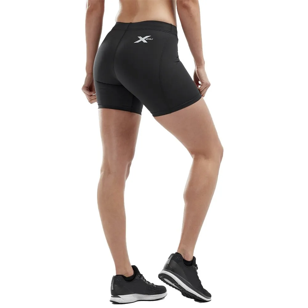 2XU Core Compression Game Day 5´´ Korta Leggings female, Black / silver