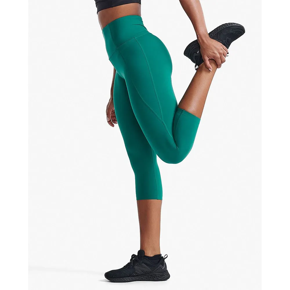 2XU Form Högt Midjade 3/4 Leggings female, Forest green / forest green 2XU Form Högt Midjade 3/4 Leggings female, Forest green / forest green