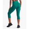 2XU Form Högt Midjade 3/4 Leggings female, Forest green / forest green