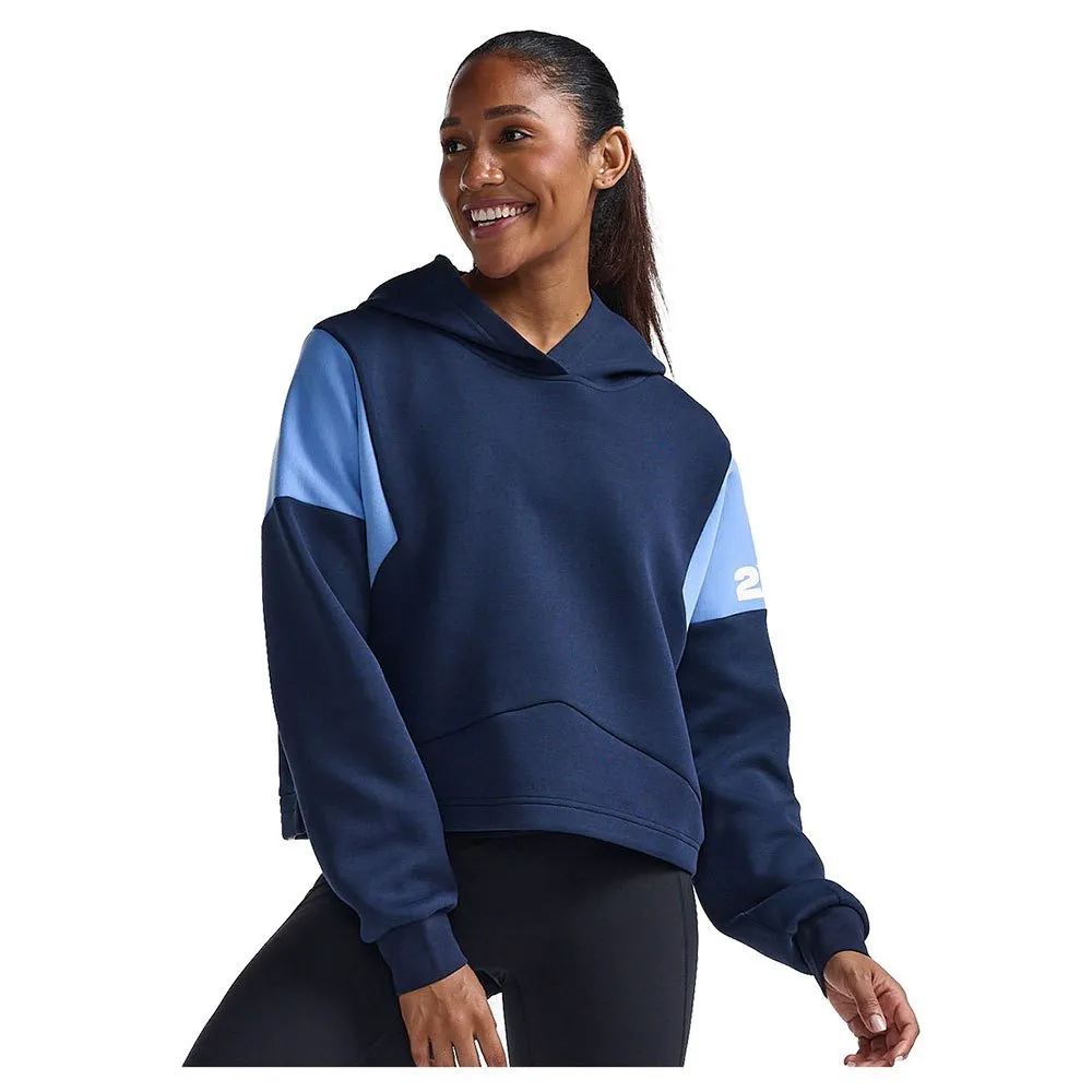 2XU Form Spliced Crop Tröja Med Huva female