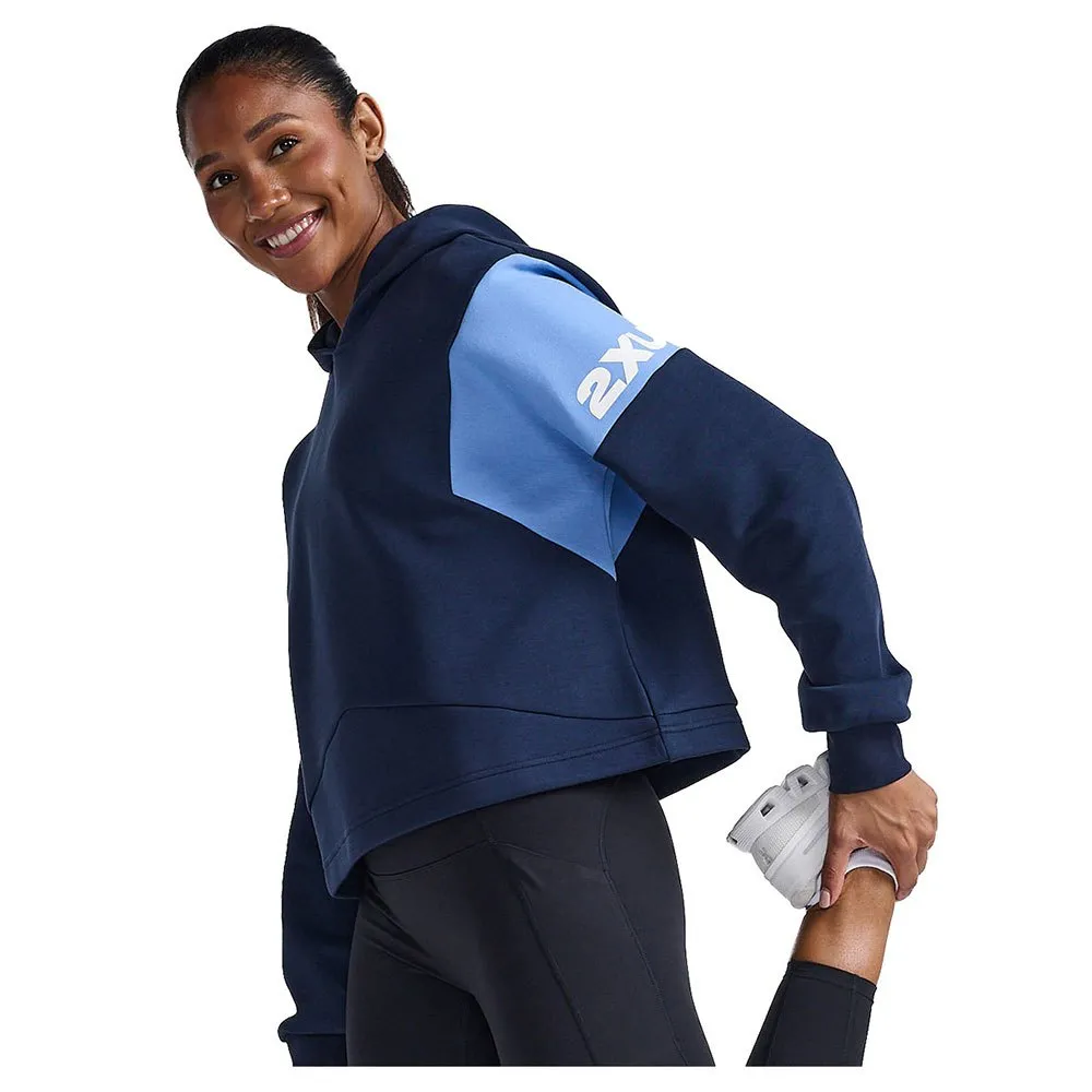2XU Form Spliced Crop Tröja Med Huva female