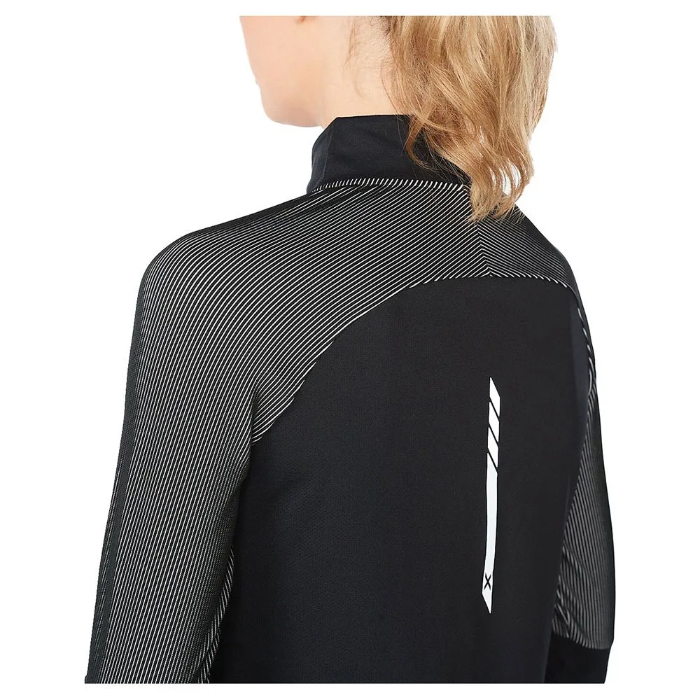 2XU Light Speed Tröja Med Halv Dragkedja female, Black / silver reflective
