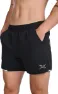 2XU Men's Aero 5 Inch Shorts, BLACK/SILVER REFLECTIVE