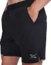 2XU Men's Aero 7 Inch Shorts, BLACK/SILVER REFLECTIVE