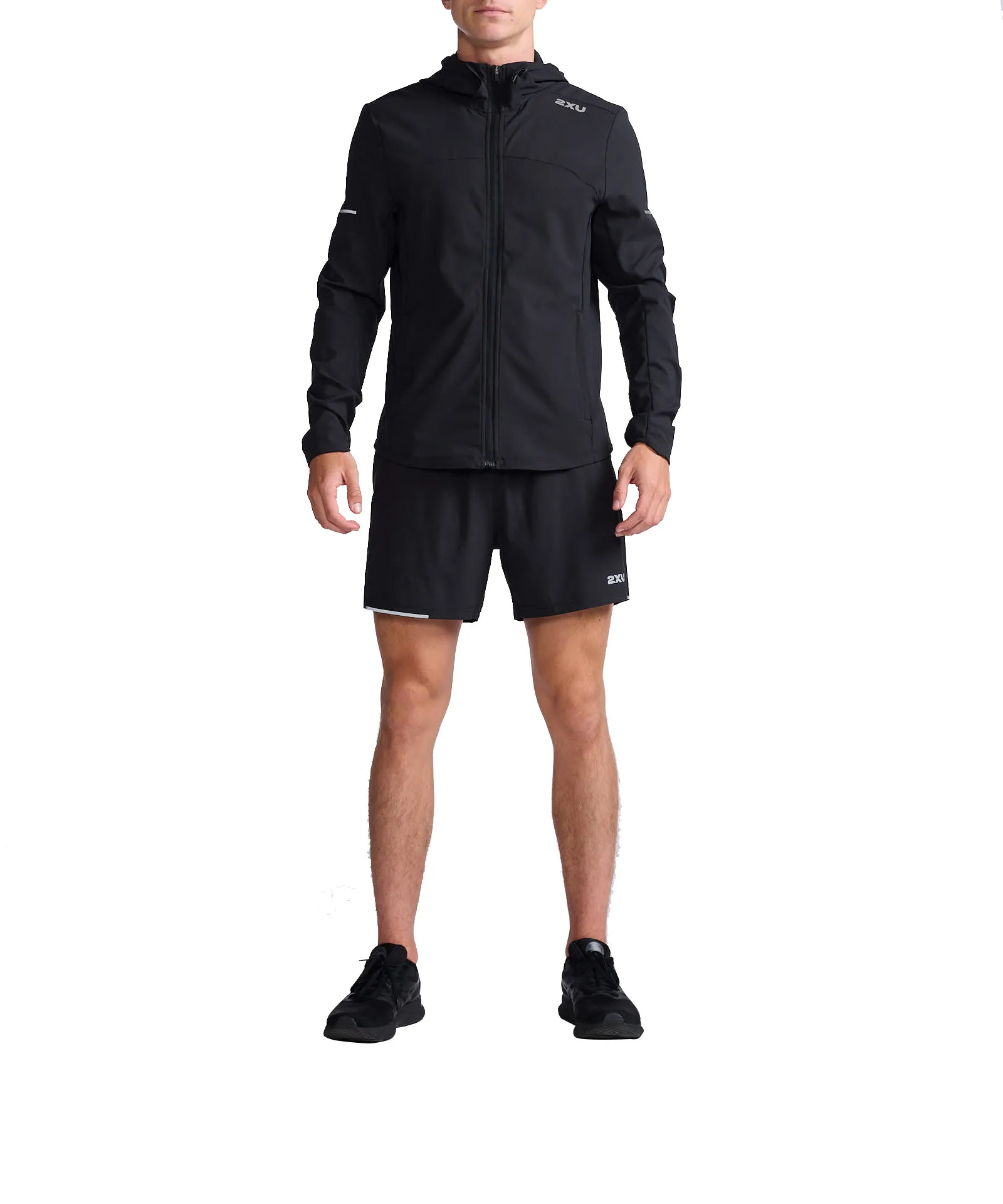 2XU Men's Aero Jacket, BLACK/SILVER REFLECTIVE