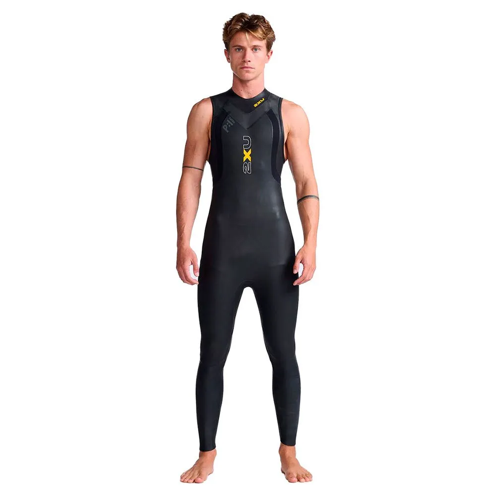 2XU Mw4992c Propel 1 ärmlös Triathlondräkt unisex, Black / ambition, XS 2XU Mw4992c Propel 1 ärmlös Triathlondräkt unisex, Black / ambition, XS