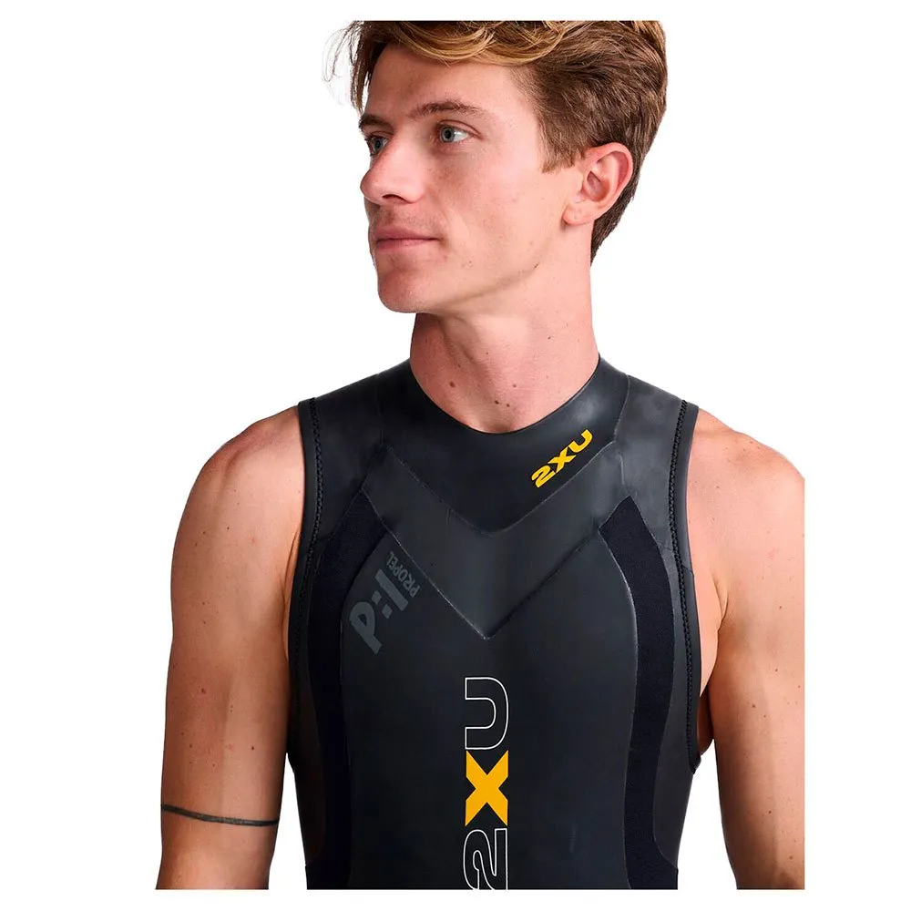 2XU Mw4992c Propel 1 ärmlös Triathlondräkt unisex, Black / ambition, XS 2XU Mw4992c Propel 1 ärmlös Triathlondräkt unisex, Black / ambition, XS