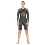 2XU P:1 Propel Trisuit Med Långa ärmar female, Black / very berry print