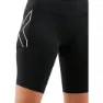 2XU Run Mid Rise Dash Korta Leggings Refurbished female, Black / silver reflective
