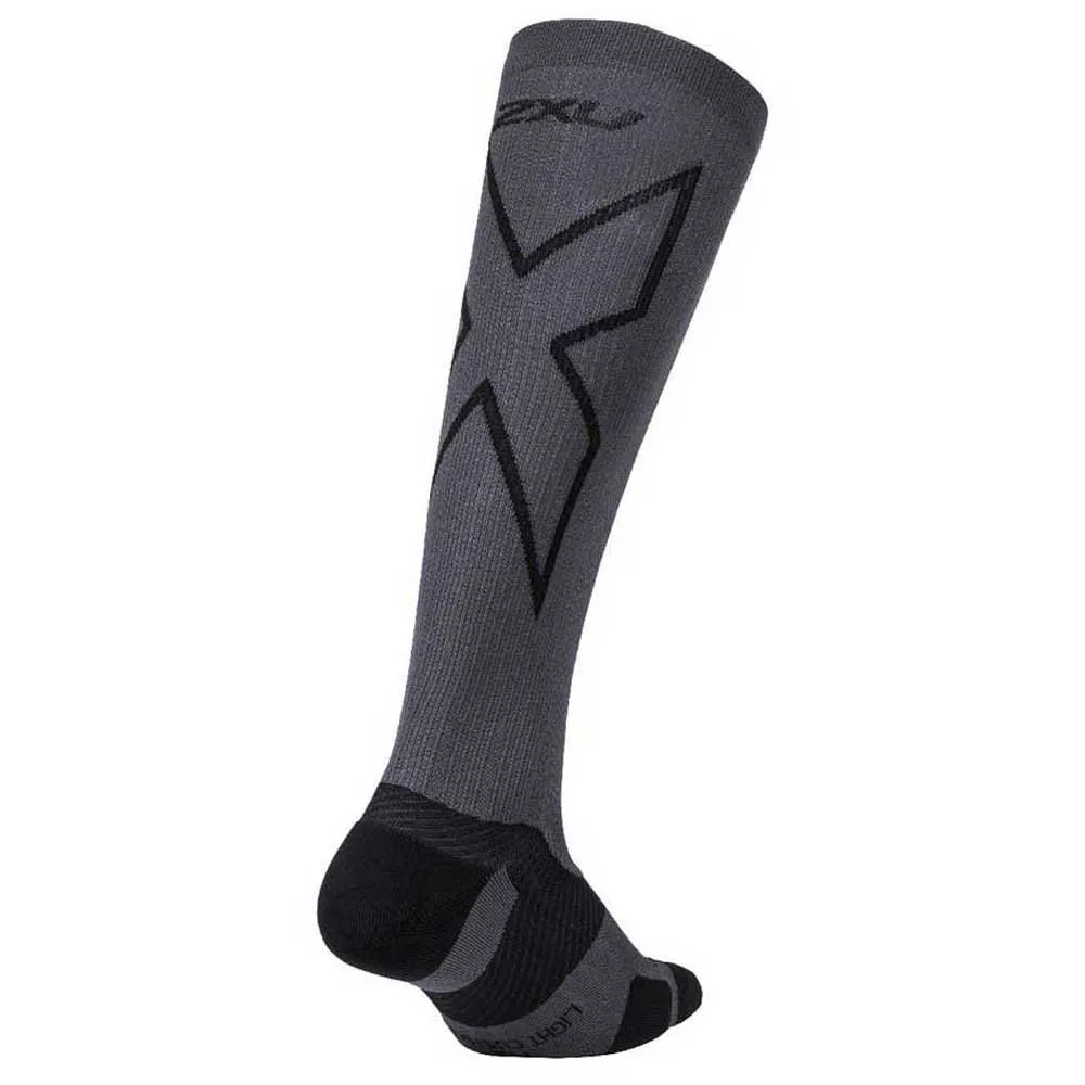 2XU Vectr Light Cushion 32- Långa Strumpor 37 Cm male, Titanium / black