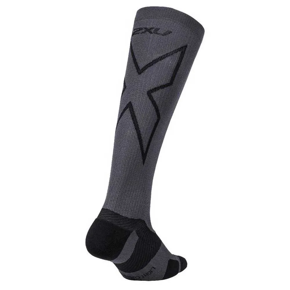 2XU Vectr Light Cushion 36- Långa Strumpor 40 Cm male, Titanium / black