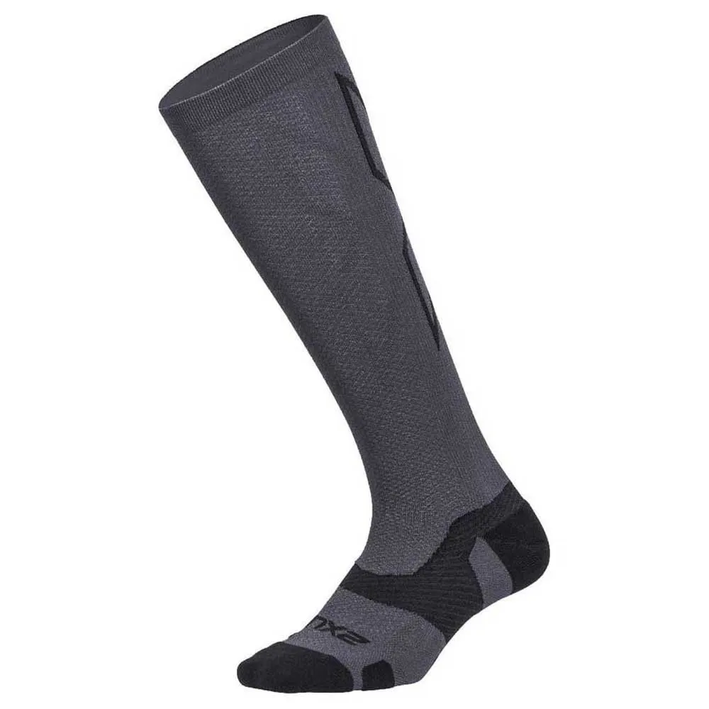 2XU Vectr Light Cushion 41- Långa Strumpor 46 Cm male, Titanium / black