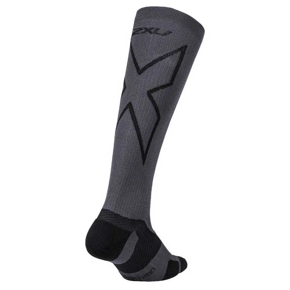 2XU Vectr Light Cushion 41- Långa Strumpor 46 Cm male, Titanium / black