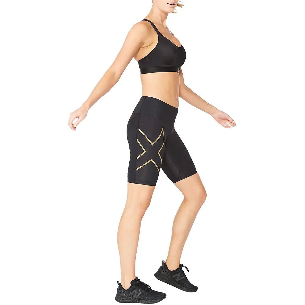 2XU Women's Light Speed Mid-Rise Compression Shorts