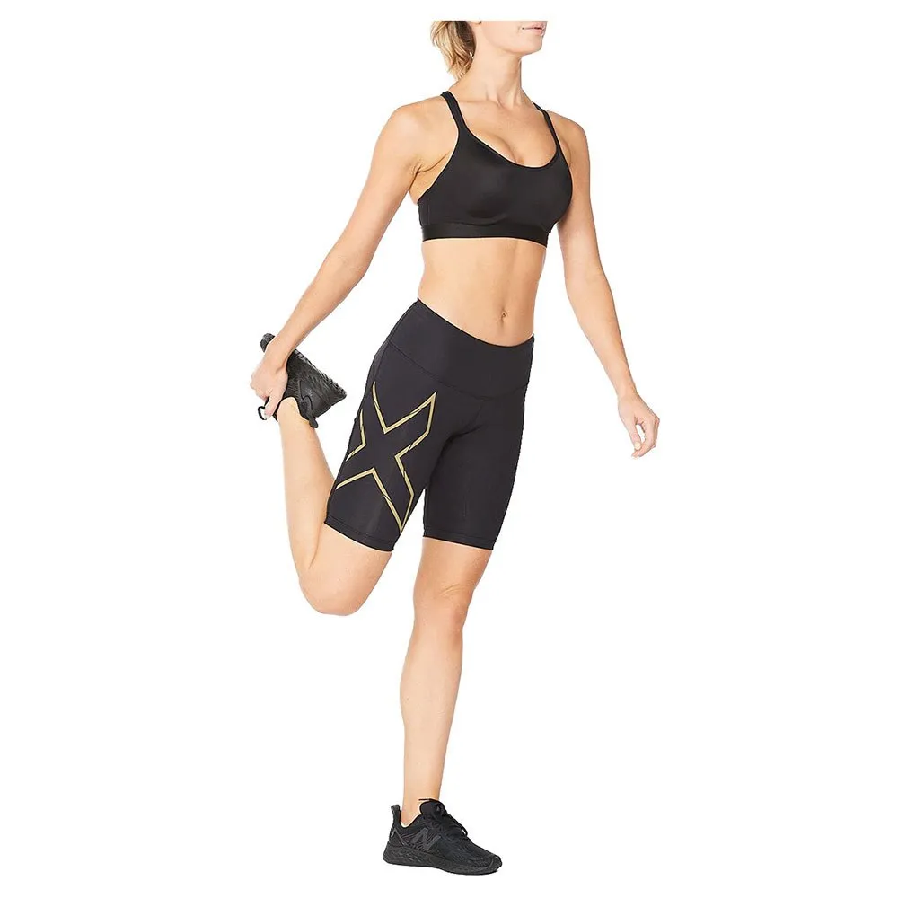 2XU Women's Light Speed Mid-Rise Compression Shorts