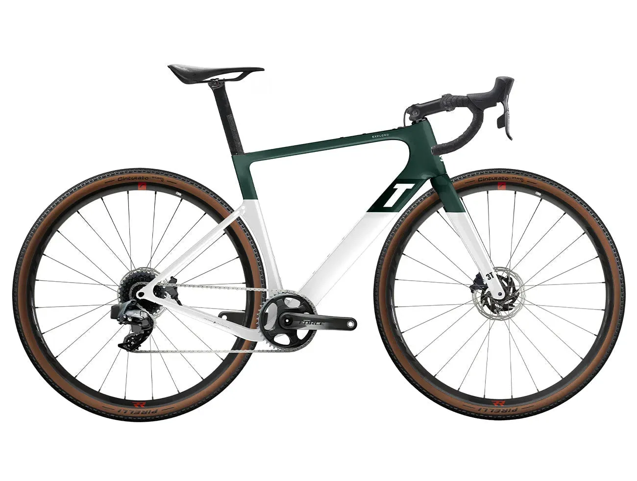 3T Exploro Max Complete Bike Gravel Sram Rival AXS 1x, Emerald/white 3T Exploro Max Complete Bike Gravel Sram Rival AXS 1x, Emerald/white