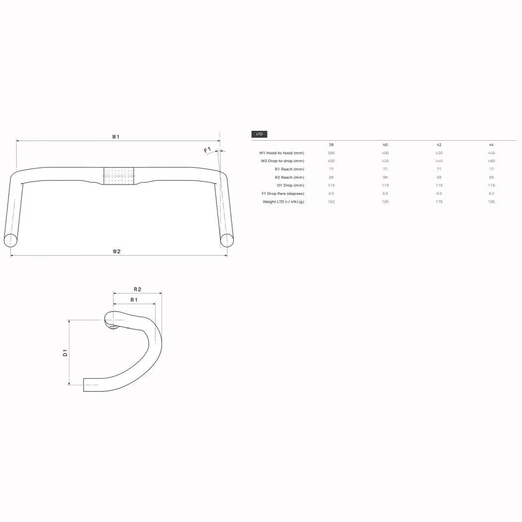 3T Superergo LTD Carbon Handlebar