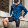 42k Running Vortex Winter T-shirt Med Lång ärm male, Blue
