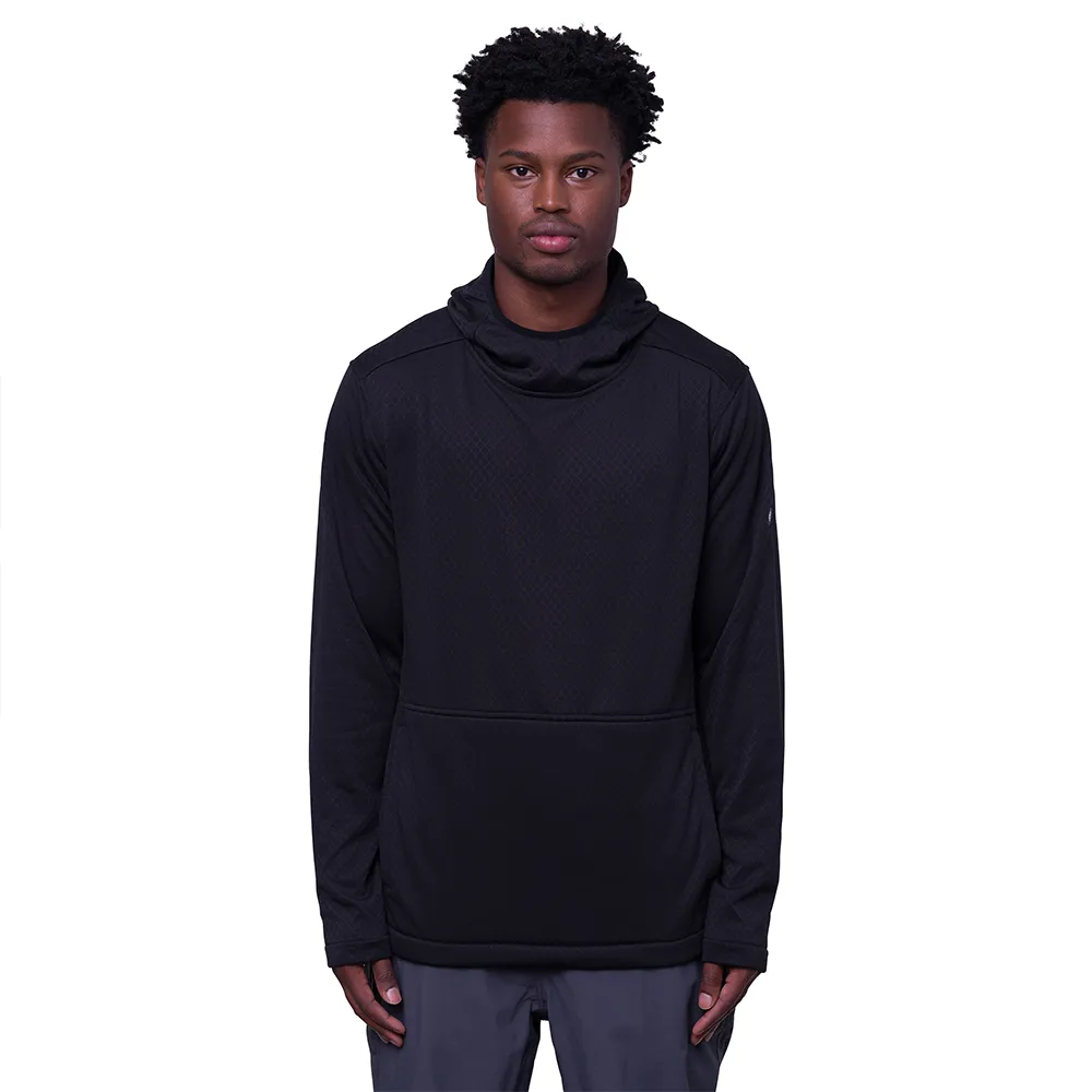 686 Mission Grid Fleecejacka Med Huva, Black