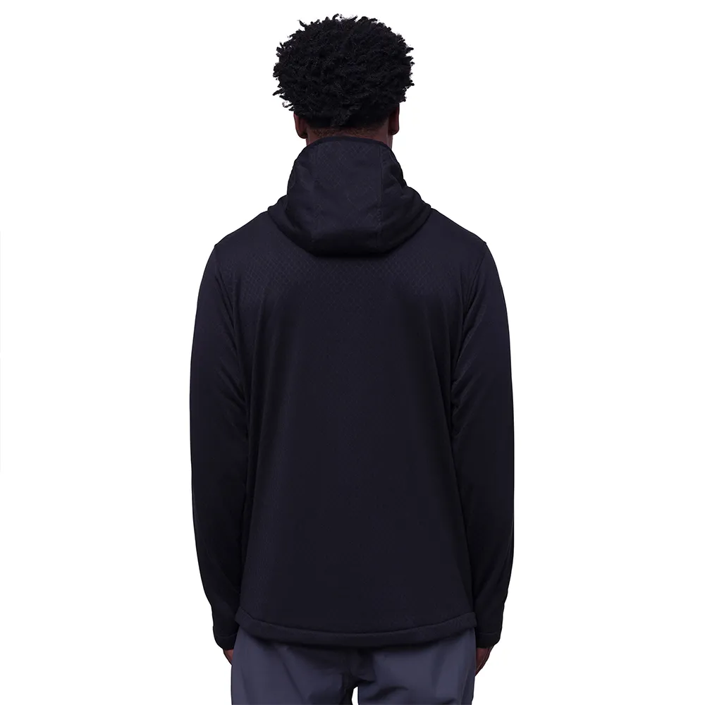 686 Mission Grid Fleecejacka Med Huva, Black