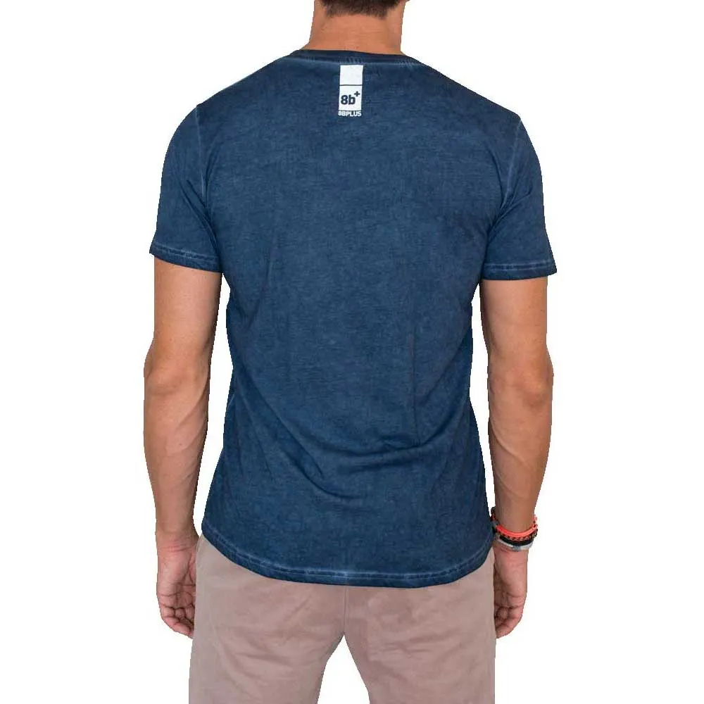 8 B Plus Logo T-shirt Med Korta ärmar, Blue / white