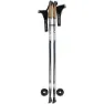 Abbey Nordic Walking Cane Stavar, Silver grey / black / blue, 86-140cm