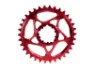 absoluteBLACK Absolute Black Drev 28T Direkt Montering SRAM GXP, Röd