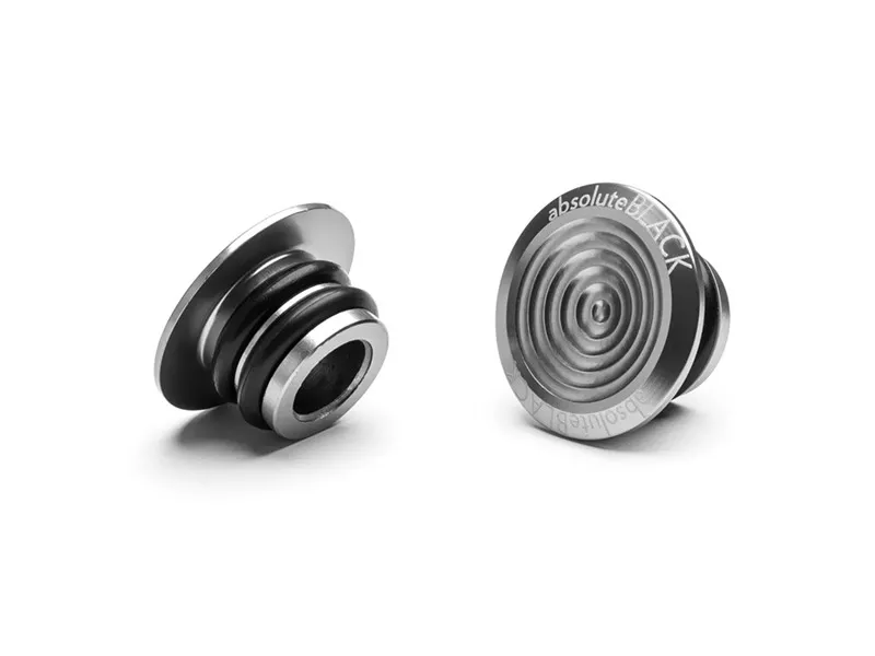 absoluteBLACK Aluminium Bar End Plugs, Grå/silver