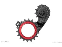 absoluteBLACK HOLLOWcage Pulleyhjul Shimano R8000/R9100 Svart/Röd absoluteBLACK HOLLOWcage Pulleyhjul Shimano R8000/R9100 Svart/Röd