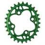 absoluteBLACK Oval 64 Bcd Kedjehjul, Green, 28t