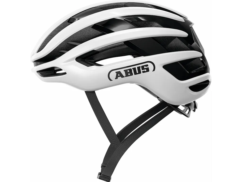 ABUS Airbreaker 2.0 cykelhjälm shiny white ABUS Airbreaker 2.0 cykelhjälm shiny white