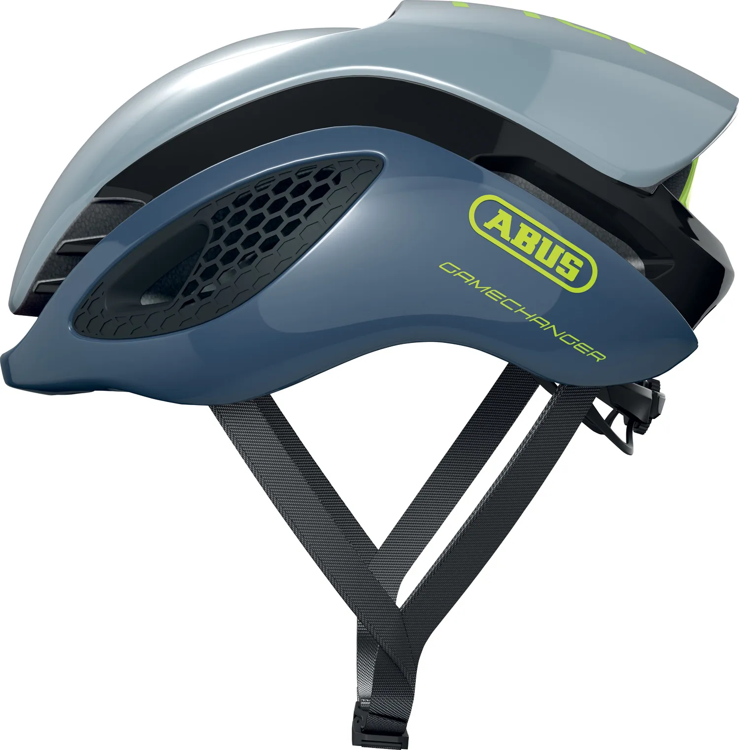 ABUS GameChanger cykelhjälm Light Grey, Blå/Grå