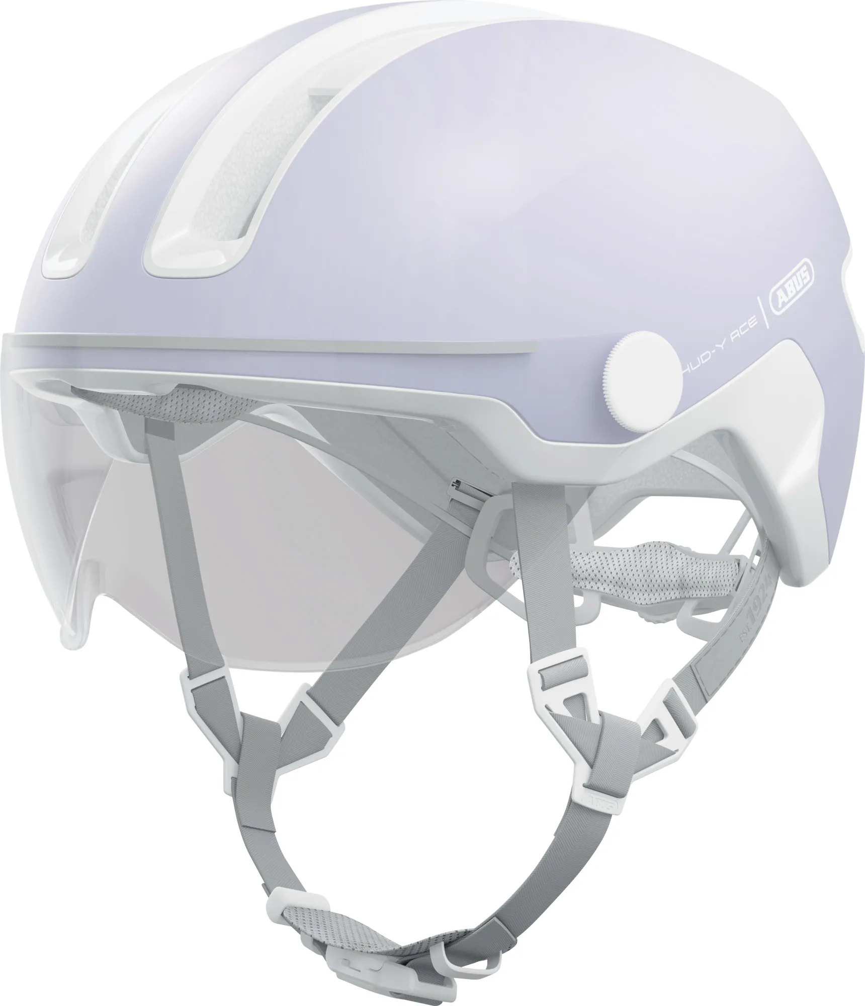 ABUS HUD-Y ACE cykelhjälm LED Pure Lavender ABUS HUD-Y ACE cykelhjälm LED Pure Lavender