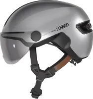 ABUS HUD-Y cykelhjälm LED Flower White ABUS HUD-Y cykelhjälm LED Flower White