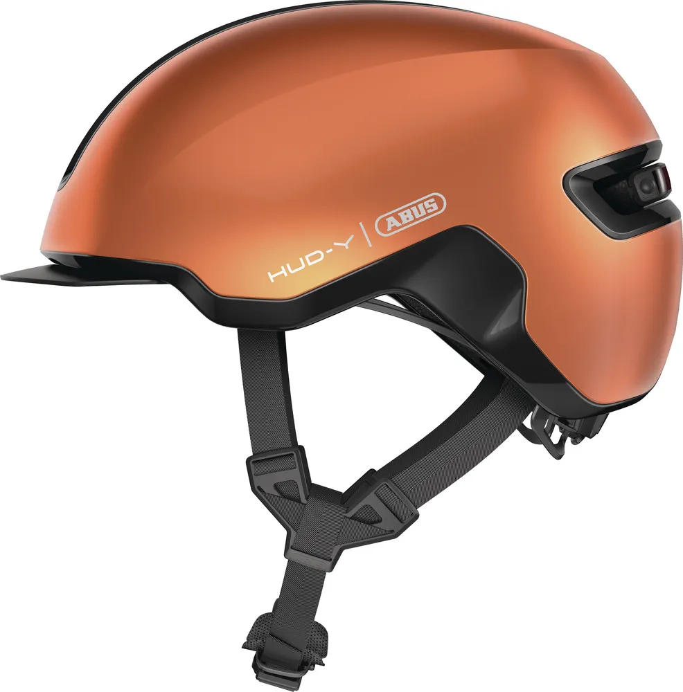ABUS HUD-Y cykelhjälm LED Goldfish ABUS HUD-Y cykelhjälm LED Goldfish