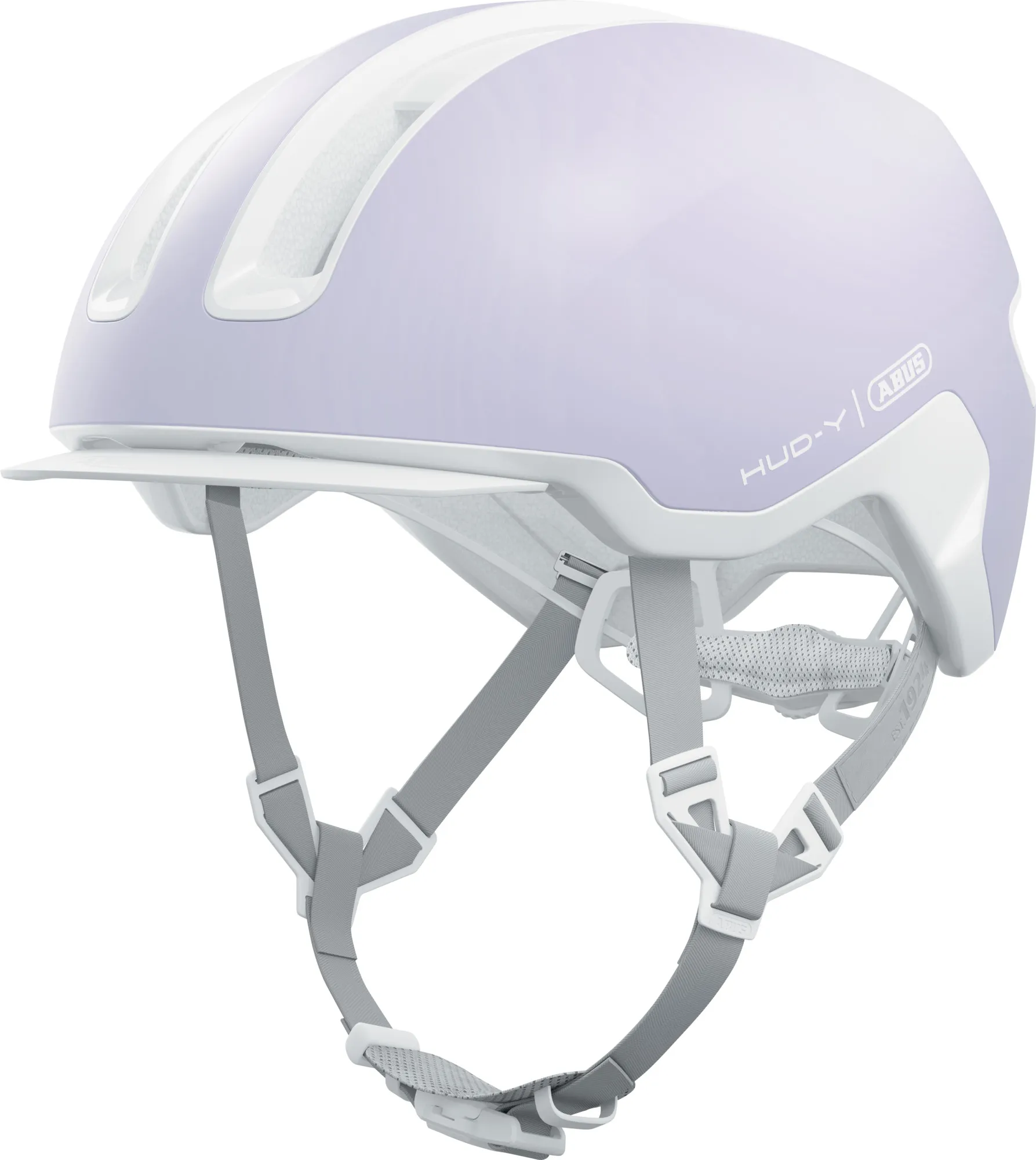 ABUS HUD-Y cykelhjälm LED Pure Lavender