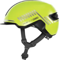 ABUS HUD-Y cykelhjälm LED Pure White ABUS HUD-Y cykelhjälm LED Pure White