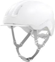 ABUS HUD-Y cykelhjälm LED Pure White ABUS HUD-Y cykelhjälm LED Pure White