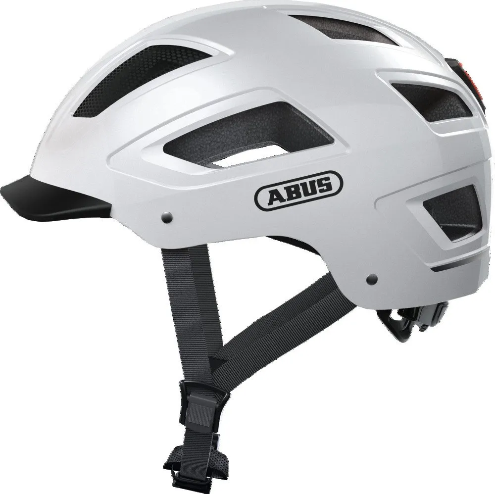 ABUS Hyban 2.0 cykelhjälm LED Polar White ABUS Hyban 2.0 cykelhjälm LED Polar White