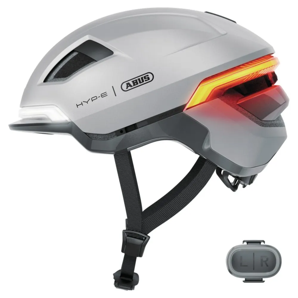 ABUS Hyp-e Stadshjälm, Gleam silver
