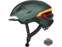 ABUS Hyp-E Urban cykelhjälm med ljus volcano titan