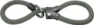 ABUS Infinity Loop kättinglås 140 cm slow green, Grön
