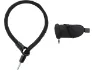 ABUS Ivy Tex Adaptor Chain ACH IVY 6KS Einsteckkette + ST5950 Satteltasche, Svart