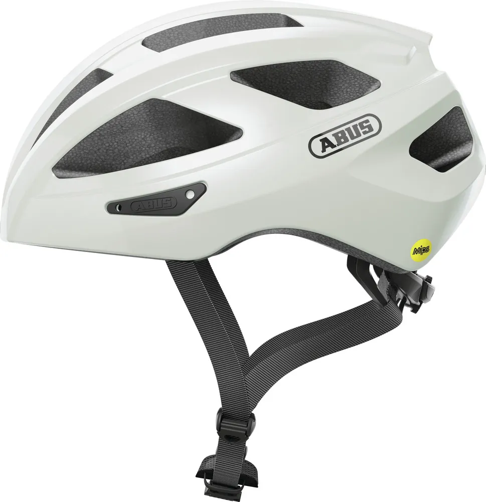 ABUS Macator MIPS cykelhjälm Pearl White ABUS Macator MIPS cykelhjälm Pearl White