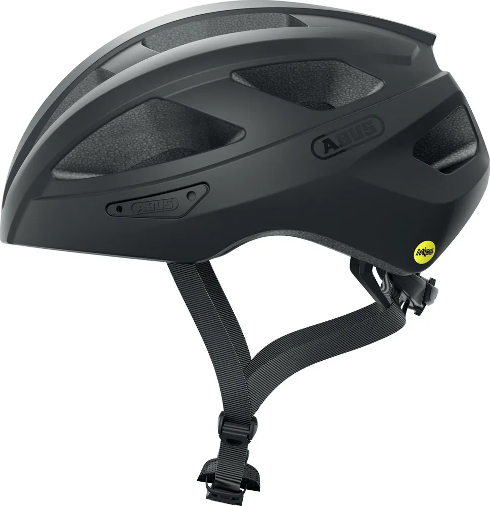 ABUS Macator MIPS Cykelhjälm Shiny, Svart