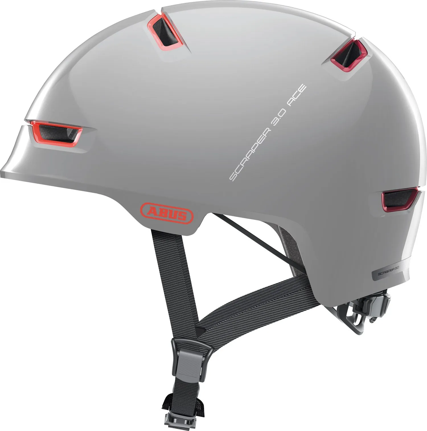 ABUS Scraper 3.0 ACE skalhjälm Alaska, Grå, 57-61cm ABUS Scraper 3.0 ACE skalhjälm Alaska, Grå, 57-61cm
