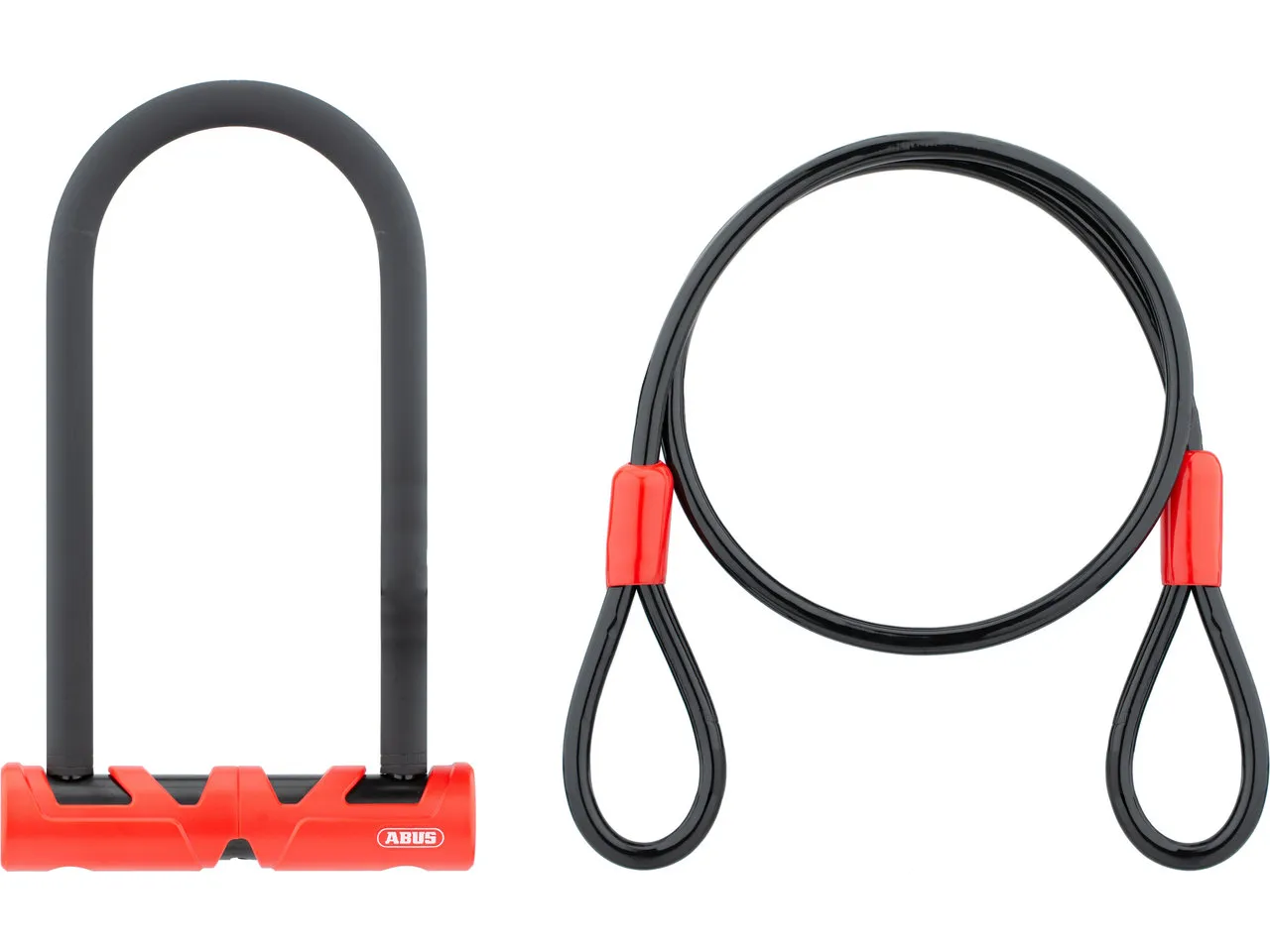 ABUS Ultimate 420 Bügelschloss mit Cobra 10/120 Kabel und USH Halter, Red, 17 x 80 x 140mm ABUS Ultimate 420 Bügelschloss mit Cobra 10/120 Kabel und USH Halter, Red, 17 x 80 x 140mm