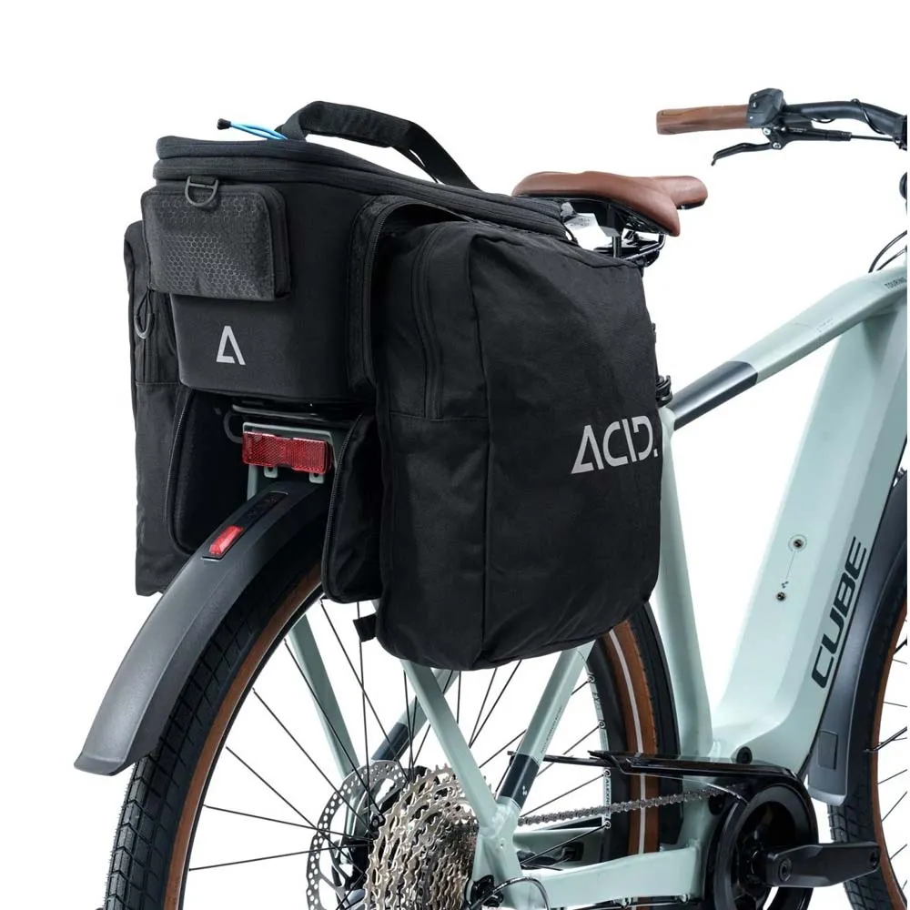ACID City Rilink 8+ 16l Cykelväska, Black, One Size