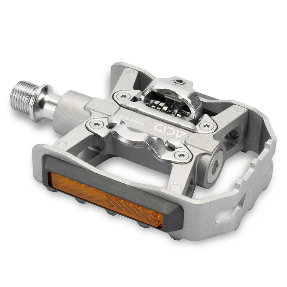 ACID Combo A7-ib Classic Cykelpedaler, Silver, One Size ACID Combo A7-ib Classic Cykelpedaler, Silver, One Size