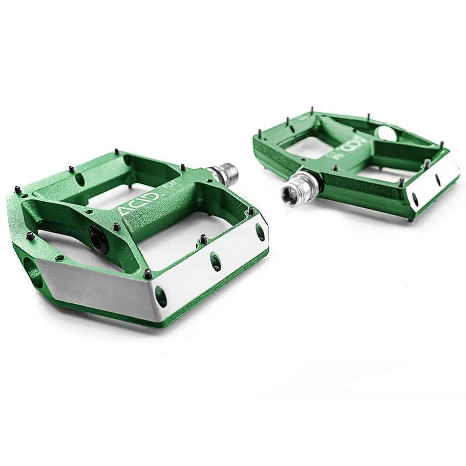 ACID Flat A2-ib Cykelpedaler, Green, One Size ACID Flat A2-ib Cykelpedaler, Green, One Size